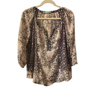 MAURICES FLORAL BOHO BLOUSE